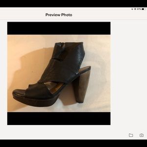 LeatherCut Out Heels